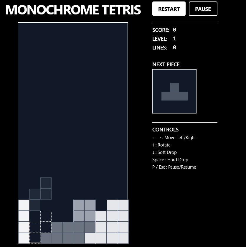 TETRIS B&W
